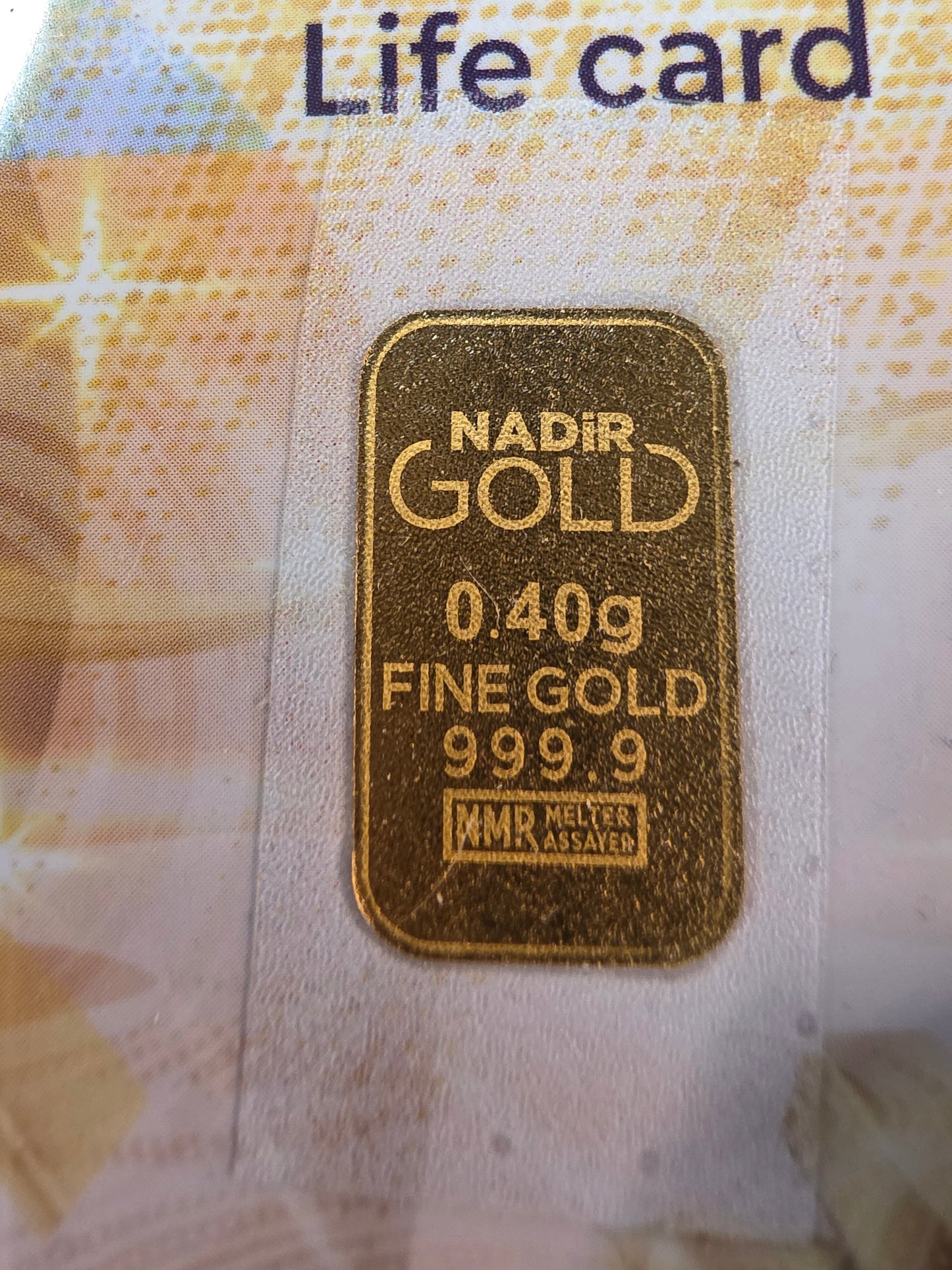 Life Card .40g 999.9 Gold NADiR