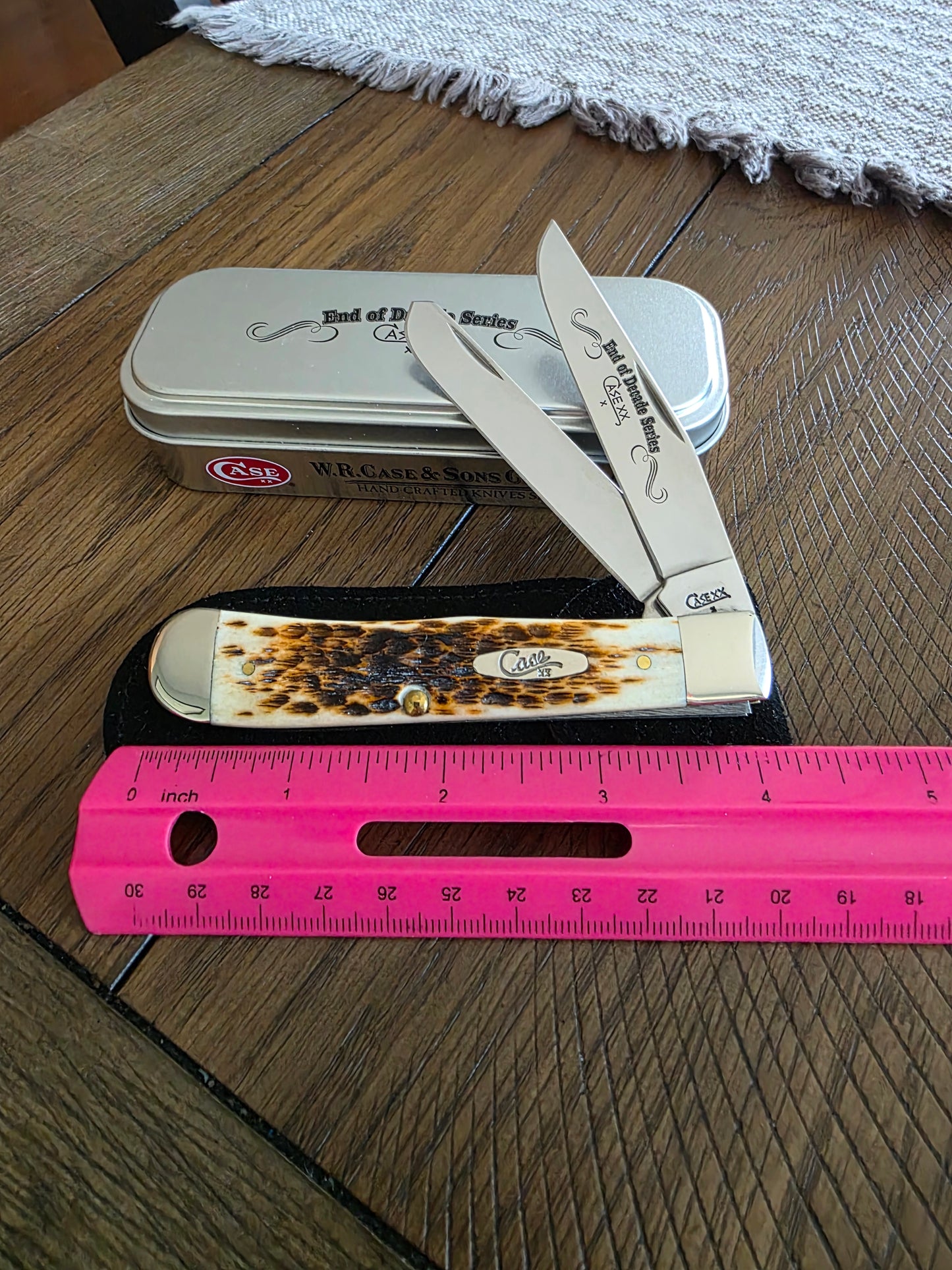 2009 Case XX Trapper Amber Bone End of Decade Series