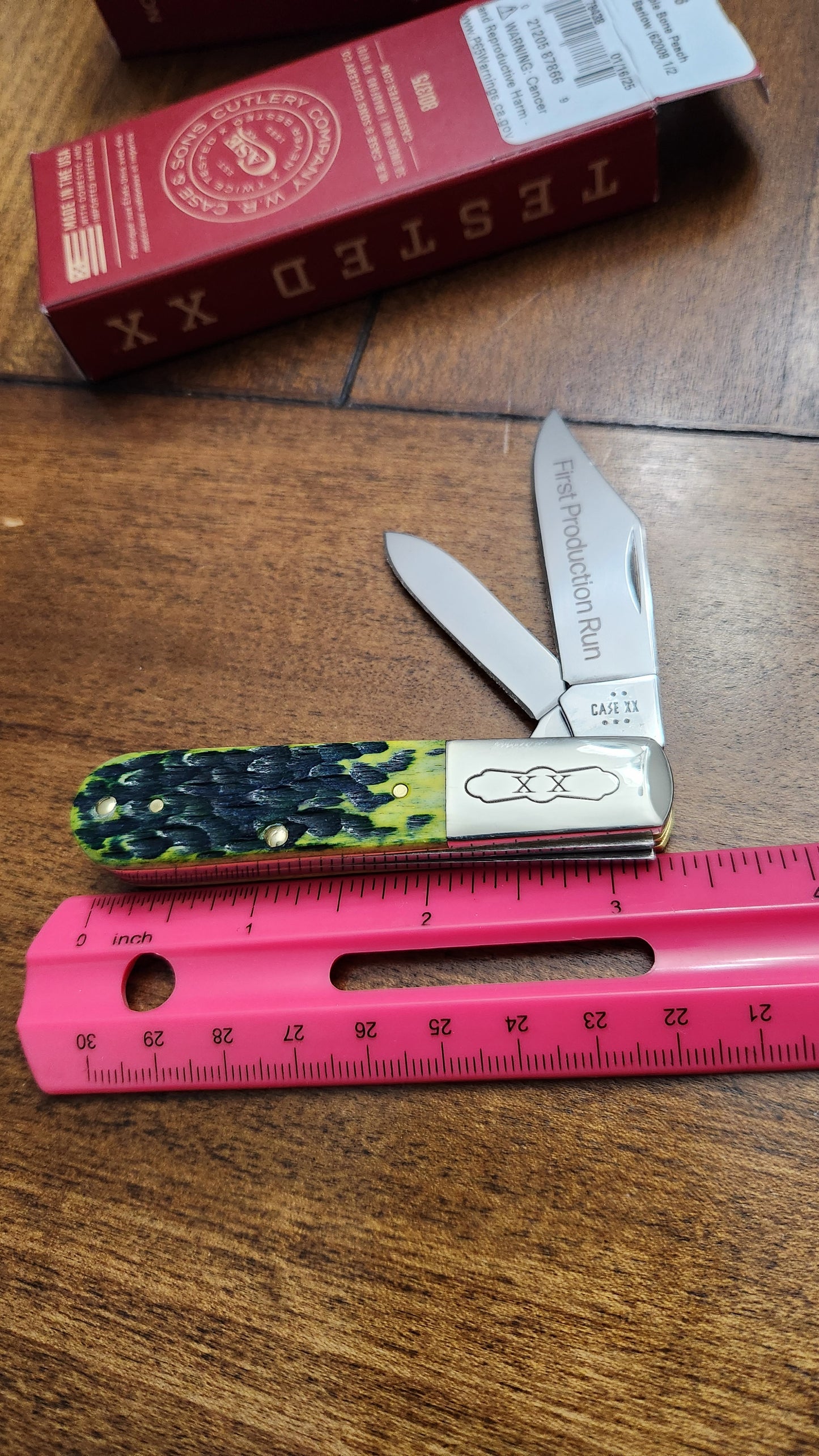 2025 Case XX Green Apple Jig Bone 62009 1/2 Barlow First Production Run 1 of 250 87866