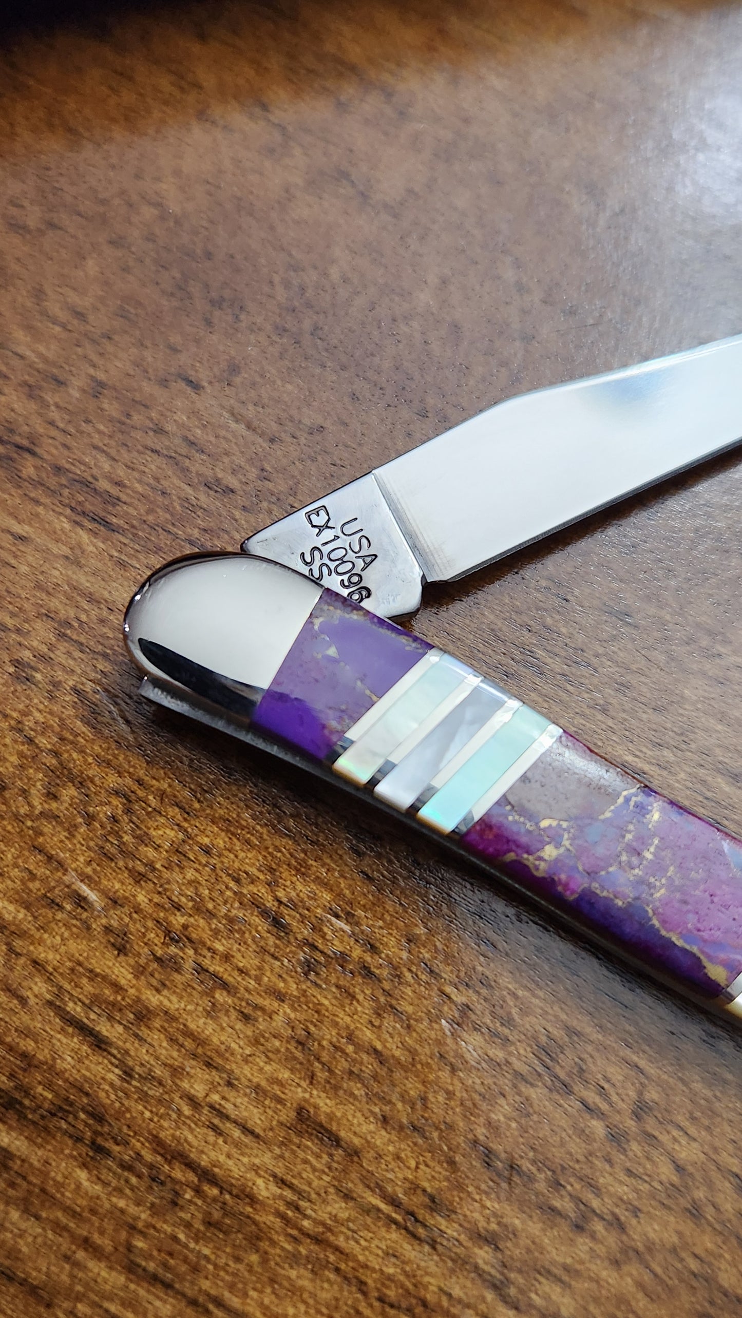 2015 Case XX Purple King's Mine Tiny Toothpick with Felt Box