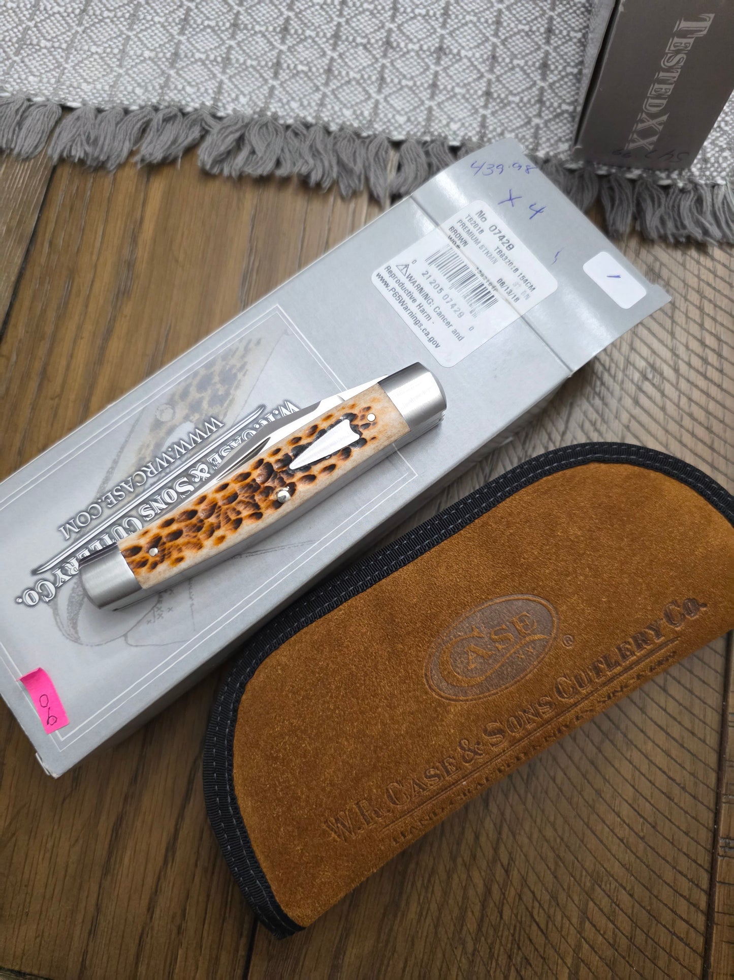 2018 Case XX Tony Bose Premium Stockman Brown Bone 154CM - 07429