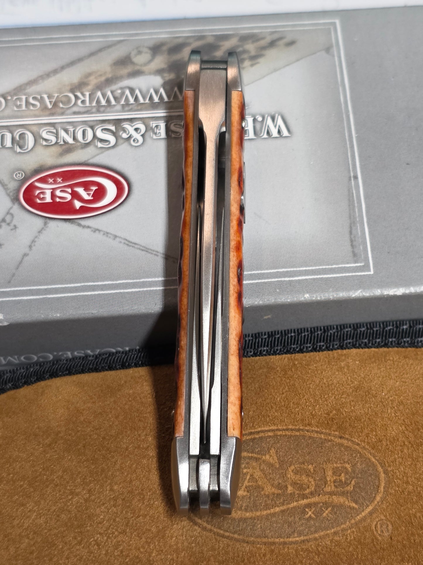 2014 Case XX Tony Bose Lockback Whittler Chestnut Bone 154CM - 07216