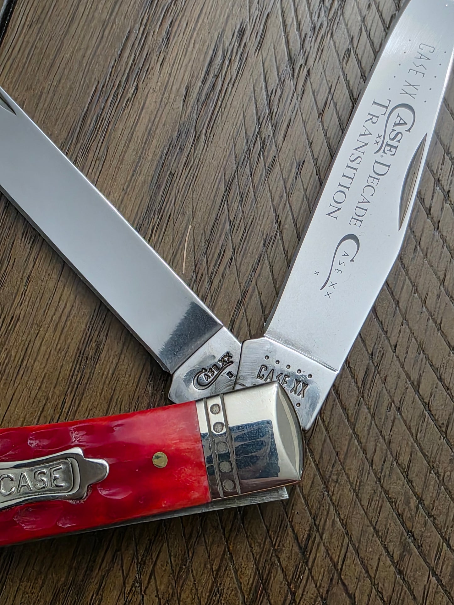 2020 Case XX Red Bone Trapper Decade Transition Knife