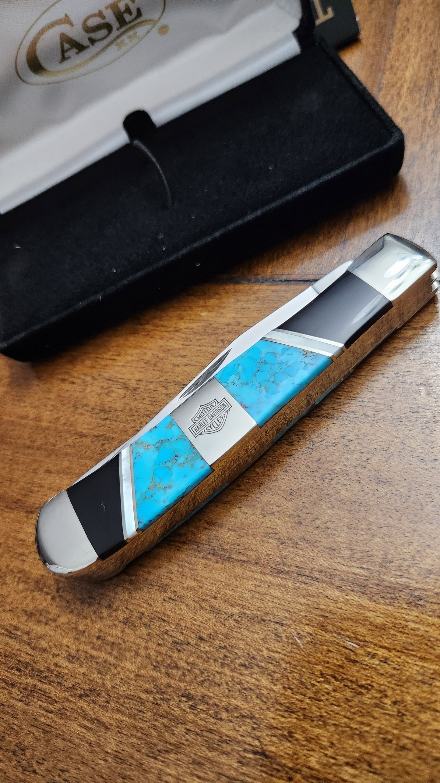 2015 Case XX Exotic Harley Davidson Trapper with Felt Box