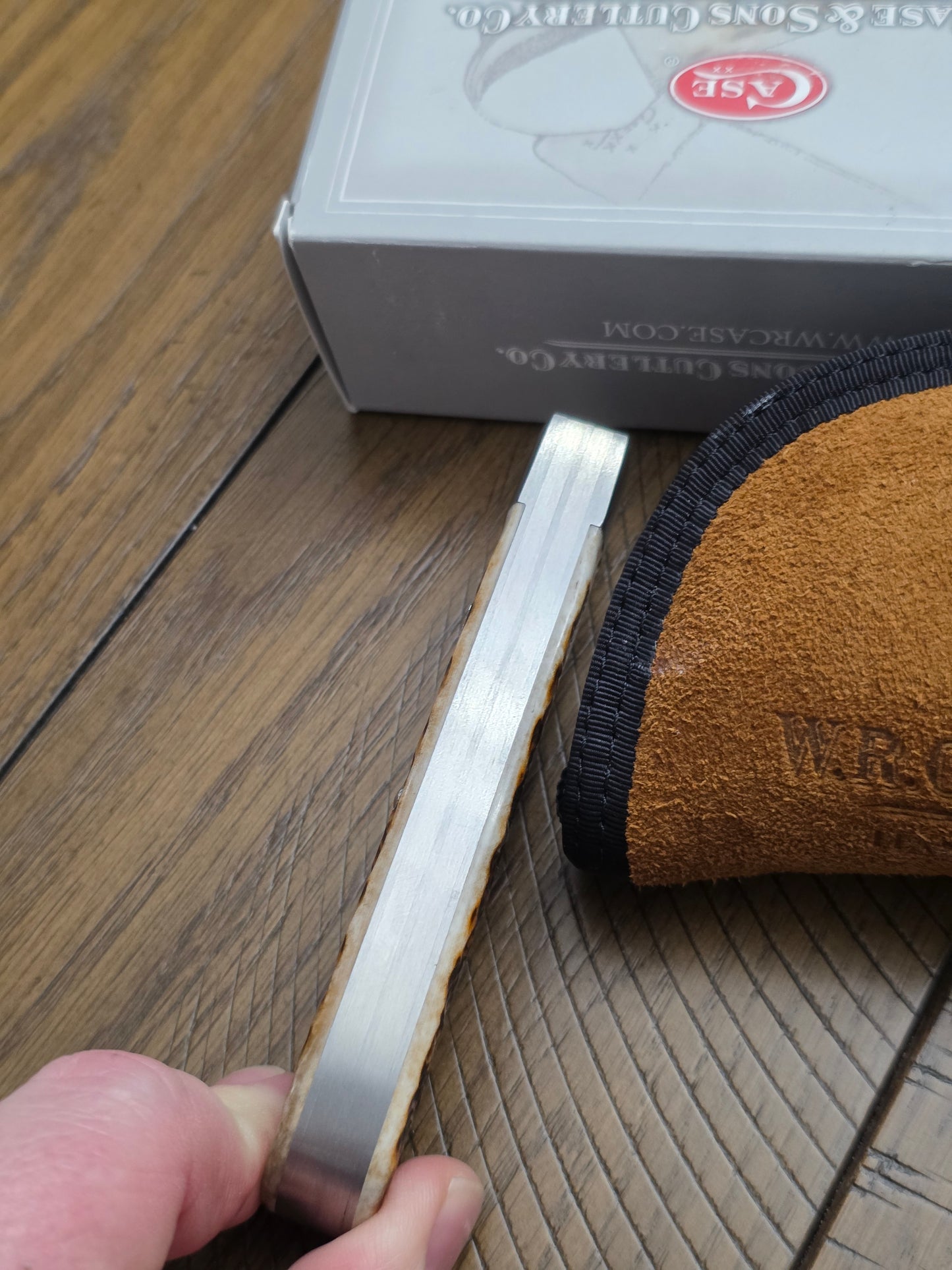 2019 Case XX Tony Bose Standard Bullnose Trapper Amber Bone