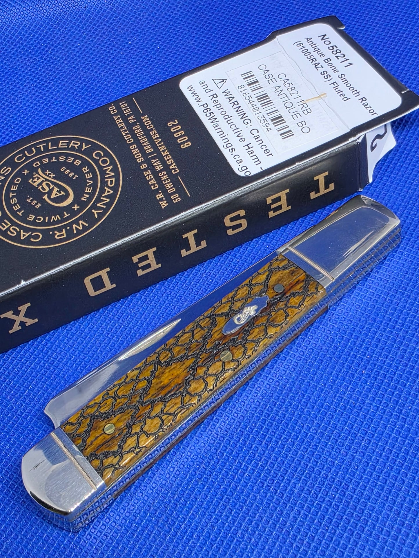 2024 Case XX Razor Magicians Rattlesnake Barbed Wire Jig SMKW Exclusive Discontinued Knife 58211RB