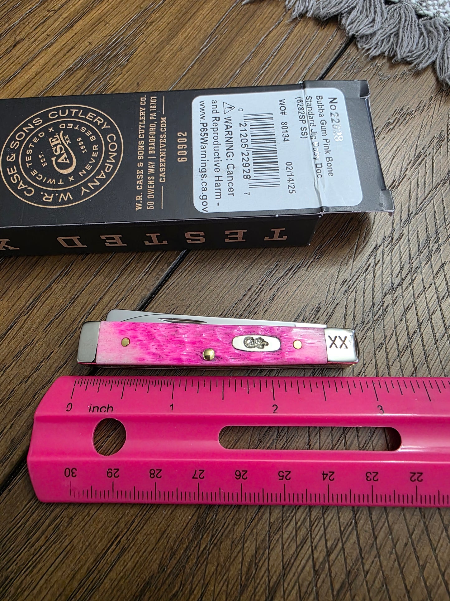 2025 Case XX Bubba Gum Lady Case Baby Doc 22928 6282SP XX Bolster