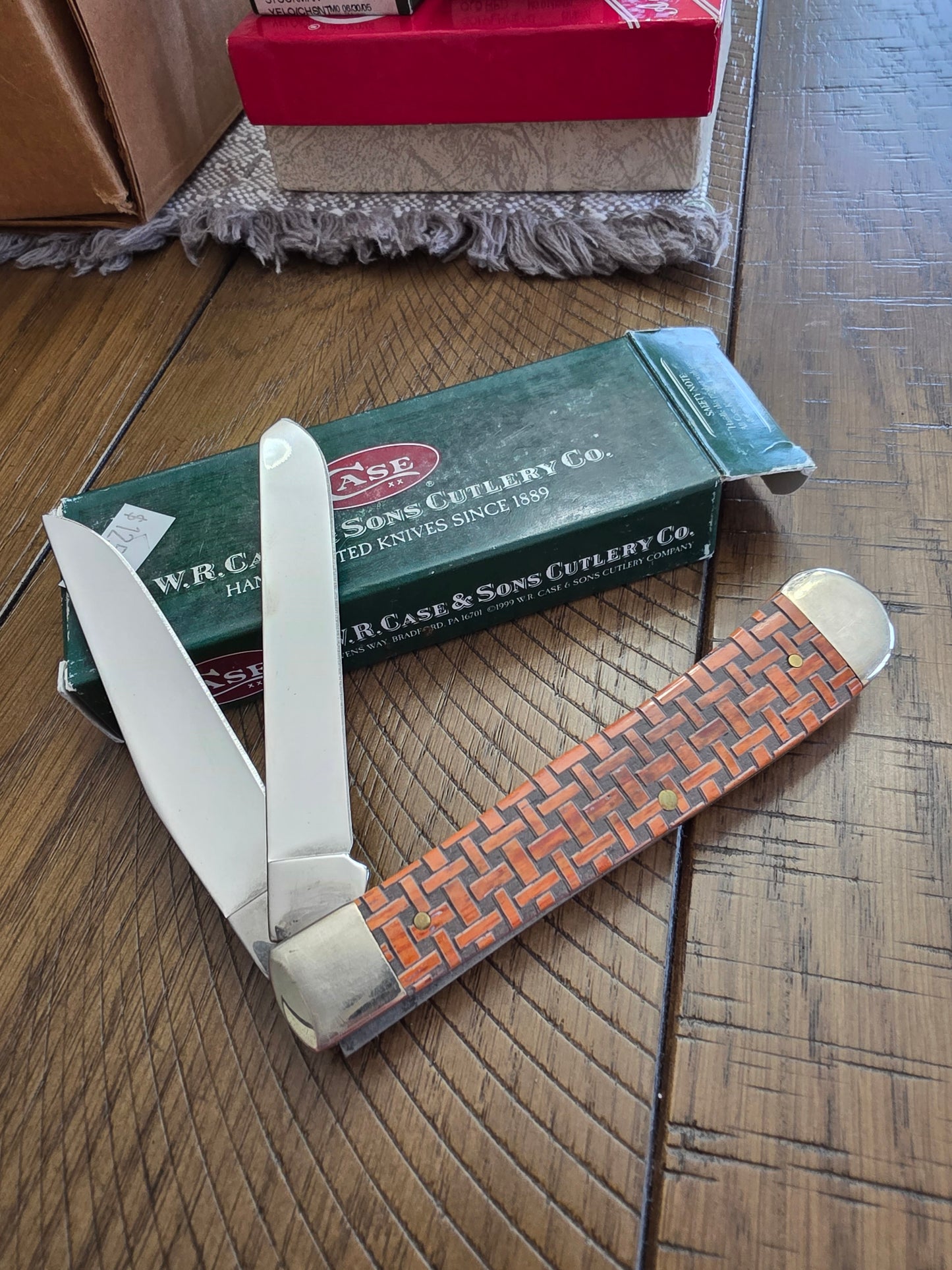 2006 Case XX 6254 Trapper Basket Weave Collection Chestnut Bone 08937