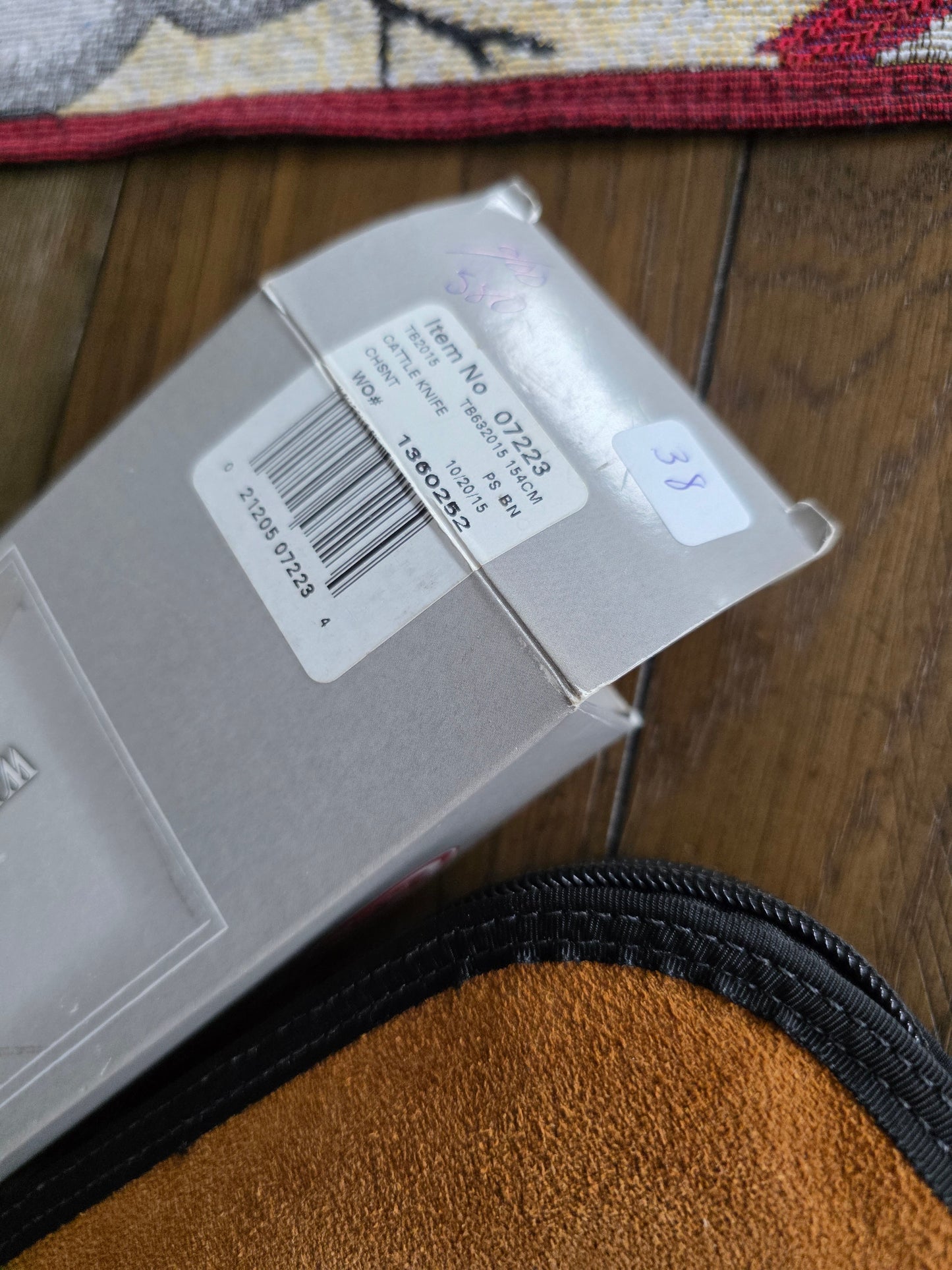 2015 Case XX Tony Bose Cattle Knife Chestnut Bone 07223 154CM