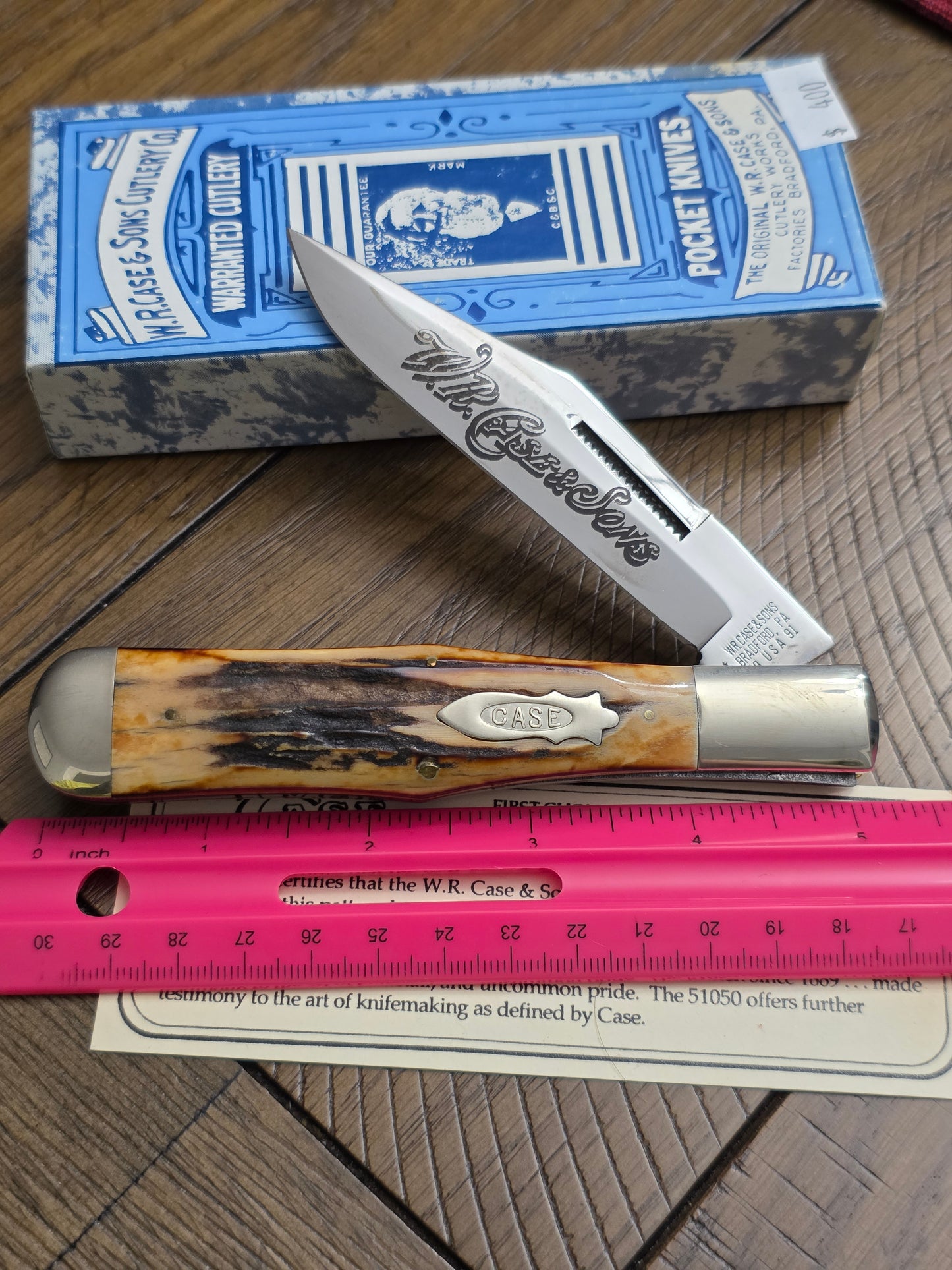 1991 Case XX Classic 51050 Large Coke Bottle with Stag Handle 1 of 750