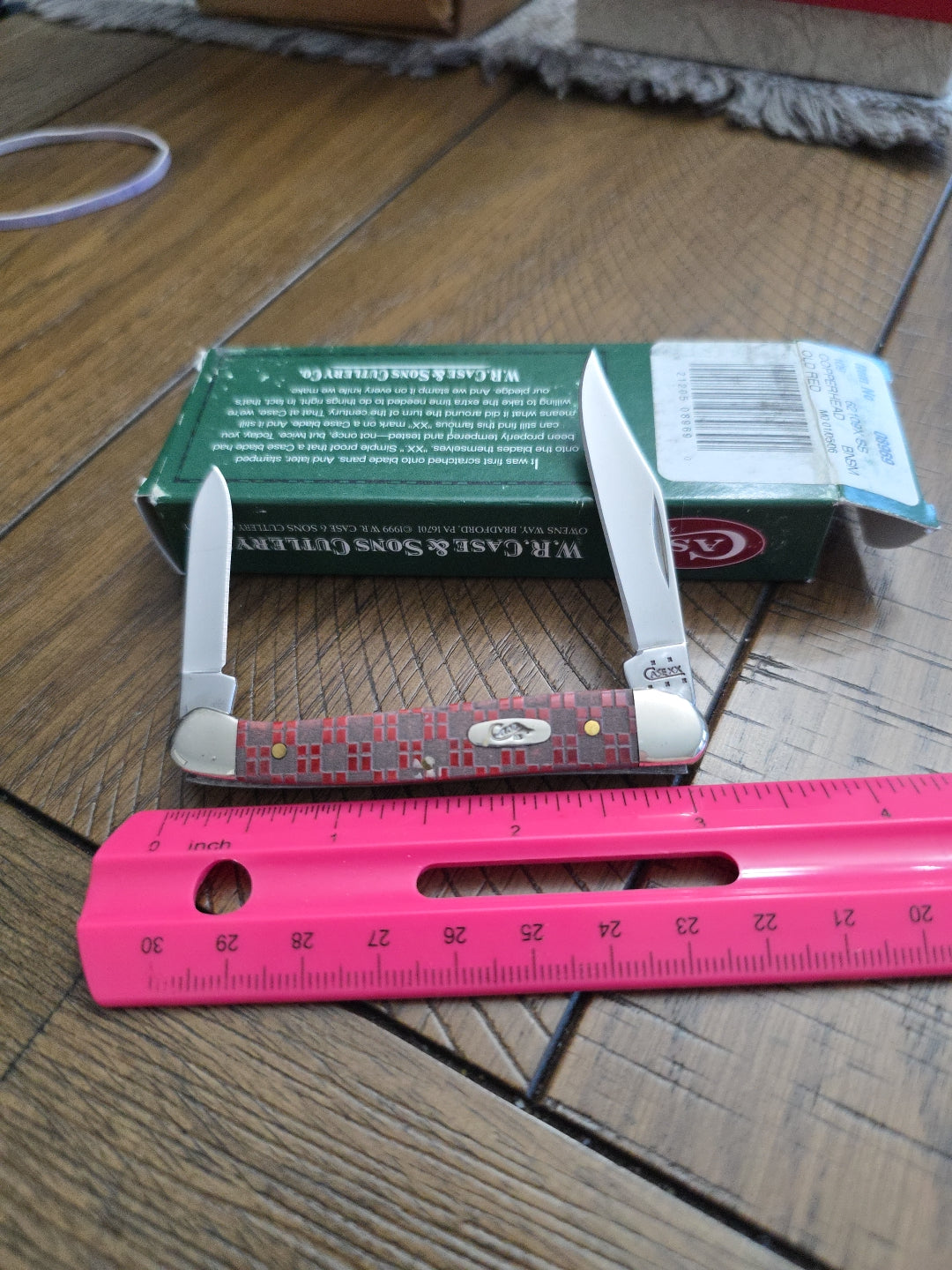 2005 Case XX Mini Copperhead 62109x Red Chexx Collection Red Bone 8969