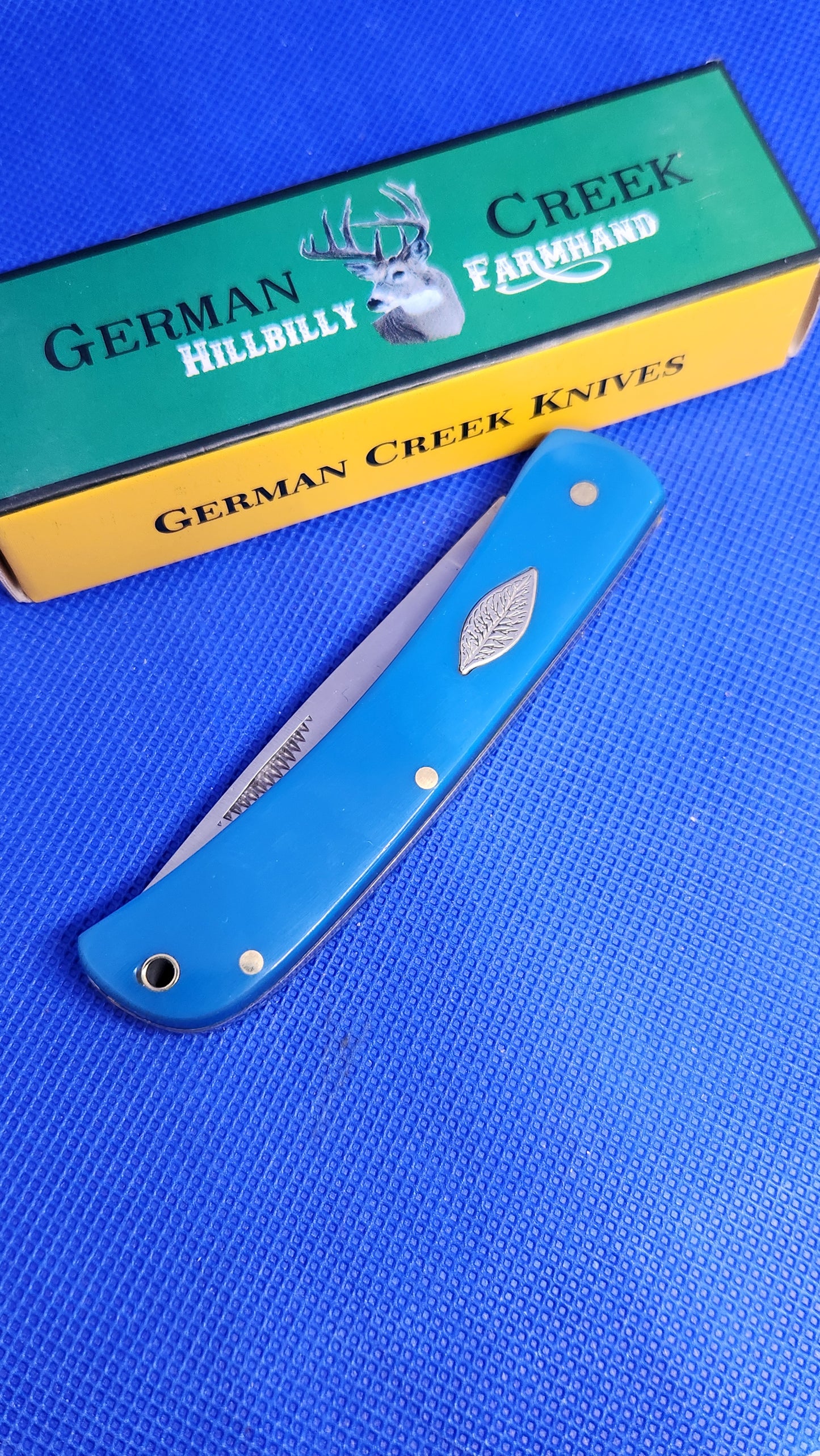 The Hillbilly Farmhand - Blue Synthetic Handles - GCFH037BL