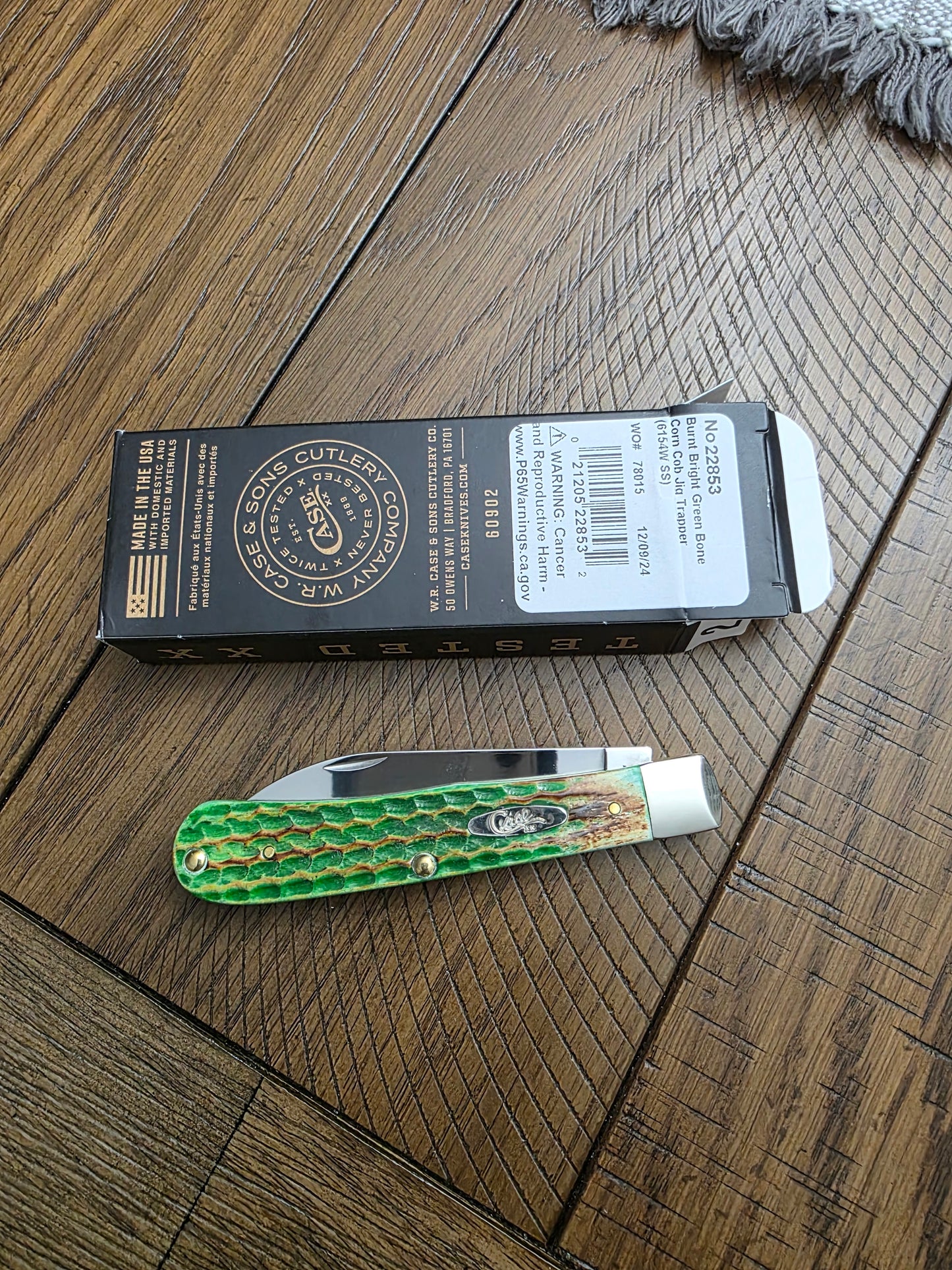 2024 Case XX Lizard Skin Trapper Single Blade Wharncliffe Shepherd Hills Exclusive 22853