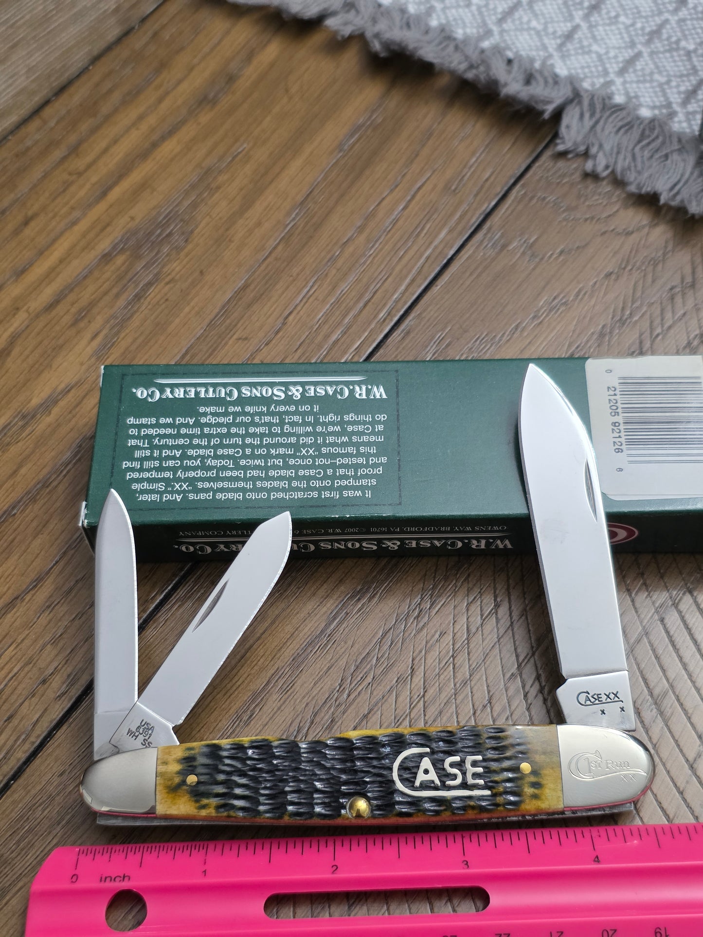 2008 Case XX Cigar Whittler6391WH DR Antique Bone 92126 1st Run Case Script