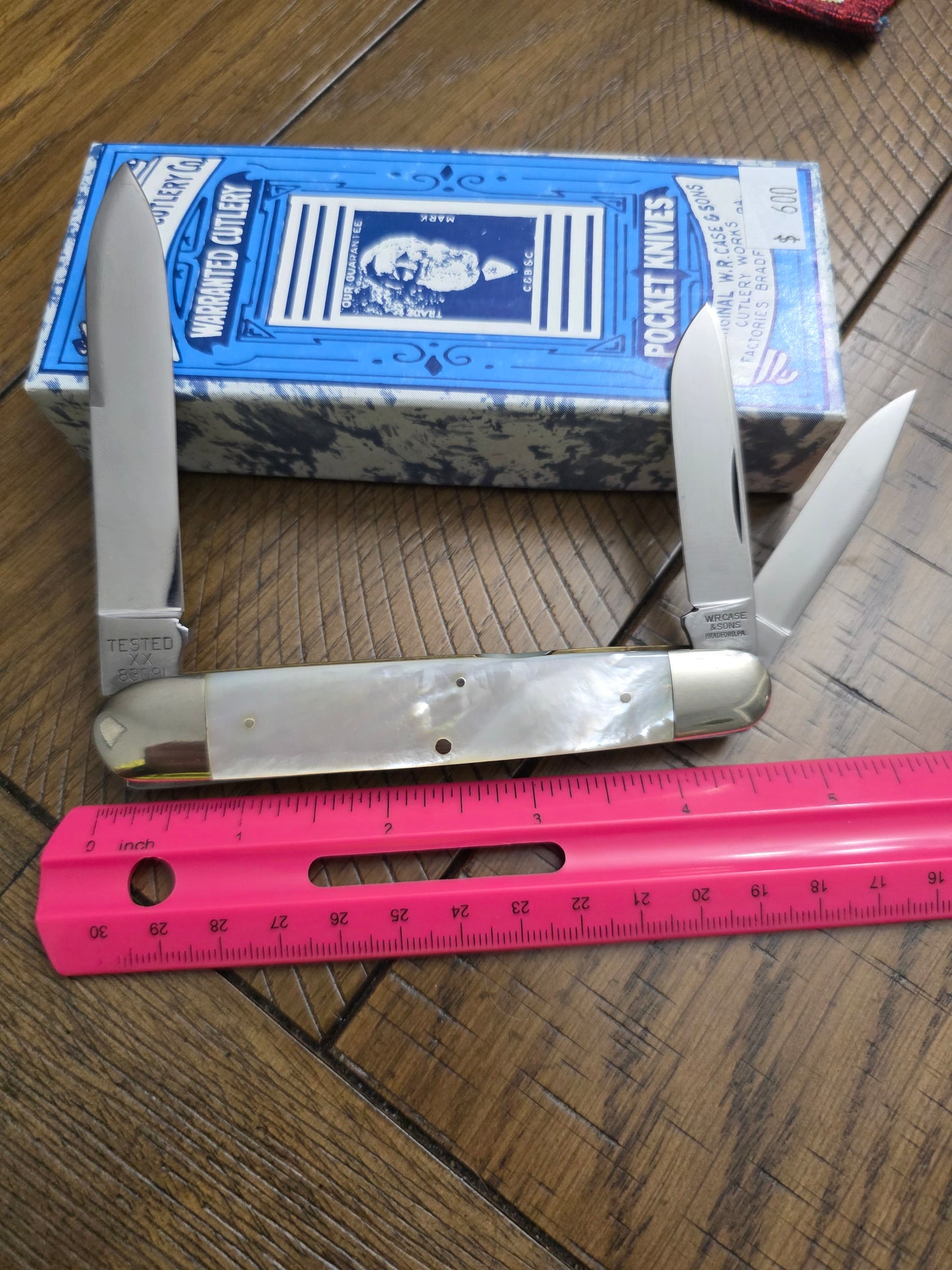 1991 Case XX Classic 83091 Mother of Pearl Cigar Whittler with Etch