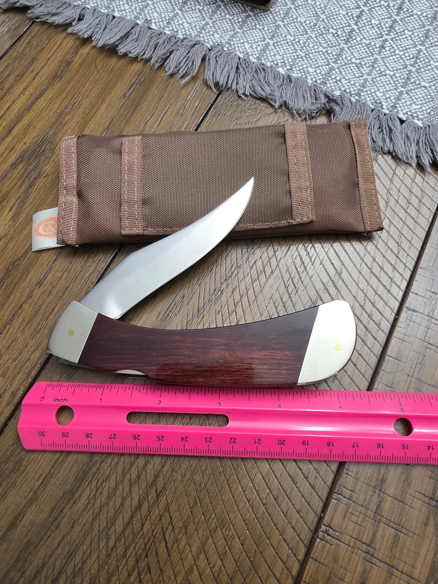 1983 Case XX PRO-LOCK I Rosewood Handle New Grind Blade 7 Dot 5.25"