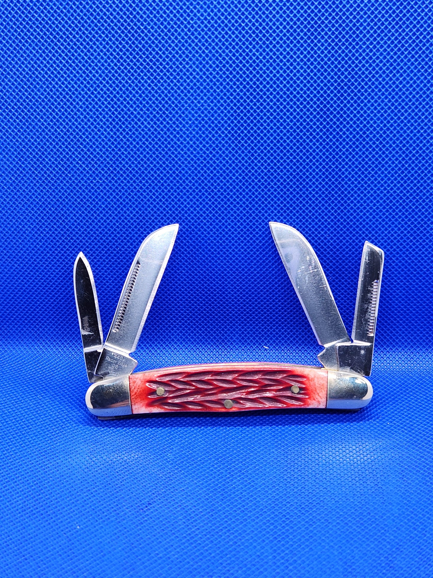 US Classic Congress Red Jig Bone Pocket knife EM2567014RD JIG