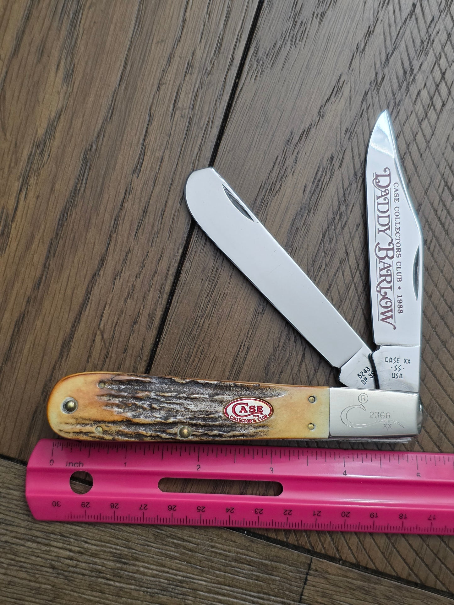 1988 Case XX Stag Case Collector's Club Daddy Barlow Knife Mint