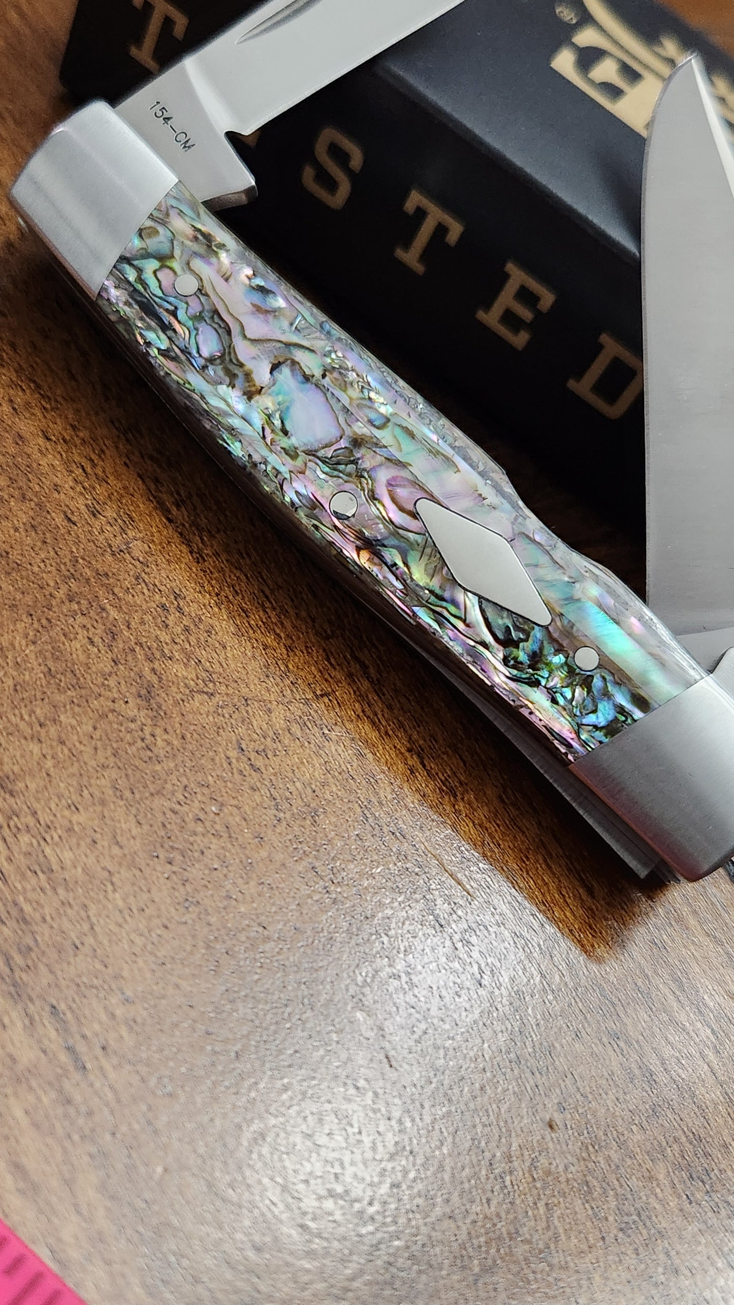 2015 Tony Bose Case XX Collaboration Abalone Cattle Stockman with Felt Box