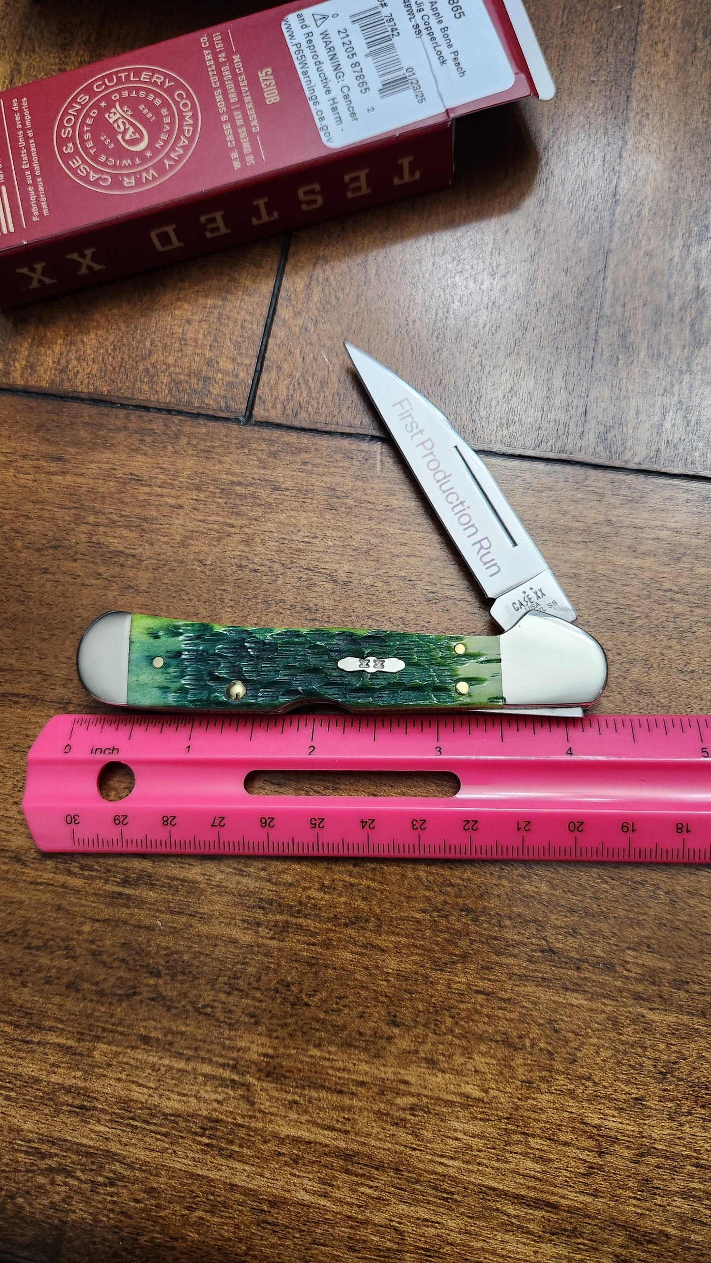 2025 Case XX Green Apple Jig Bone 61549WL Copperlock First Production Run 1 of 250 87865