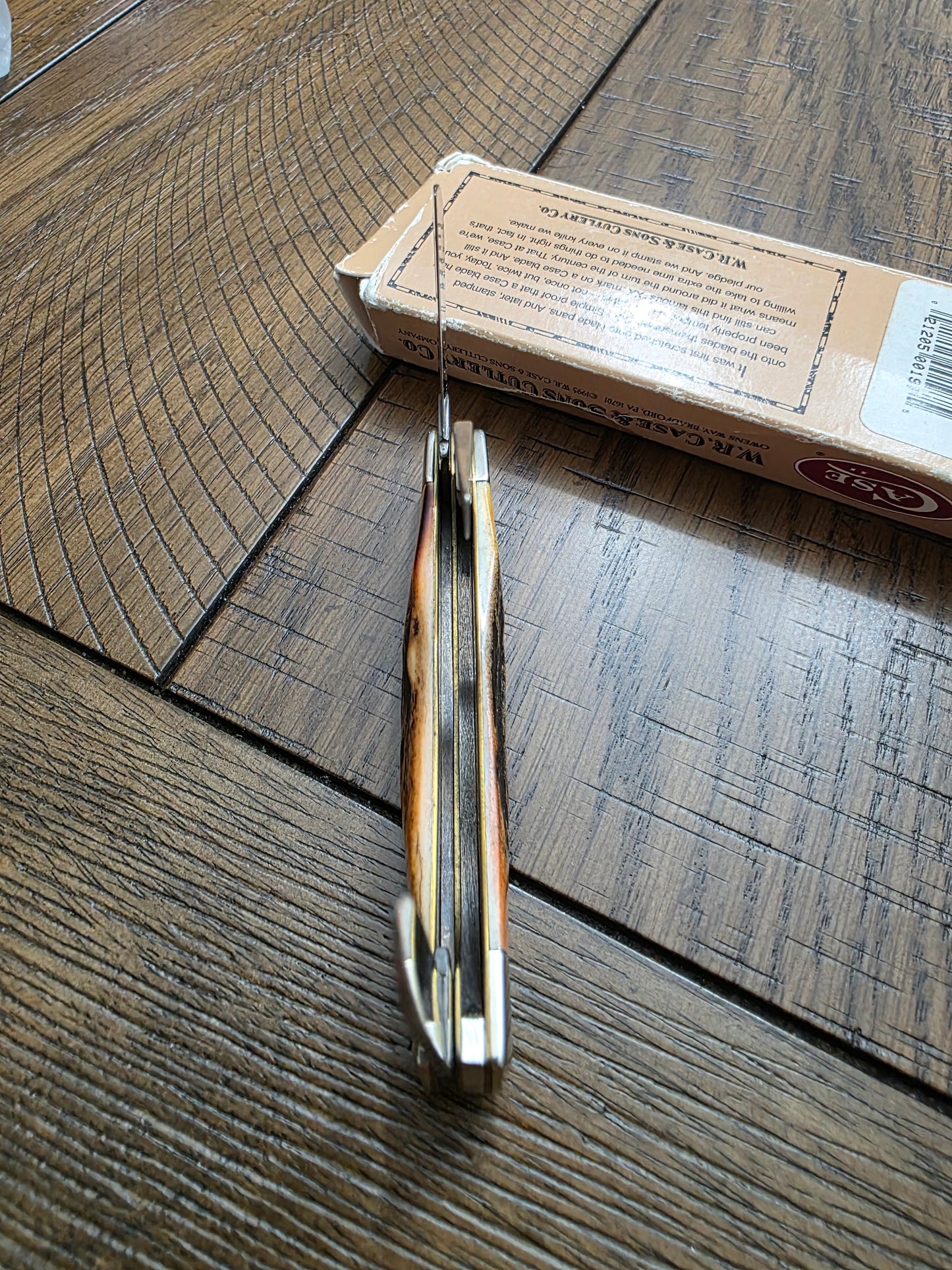 2000 Case XX 10 Dot Stag Handle Stockman 5332 with Original Box 00197