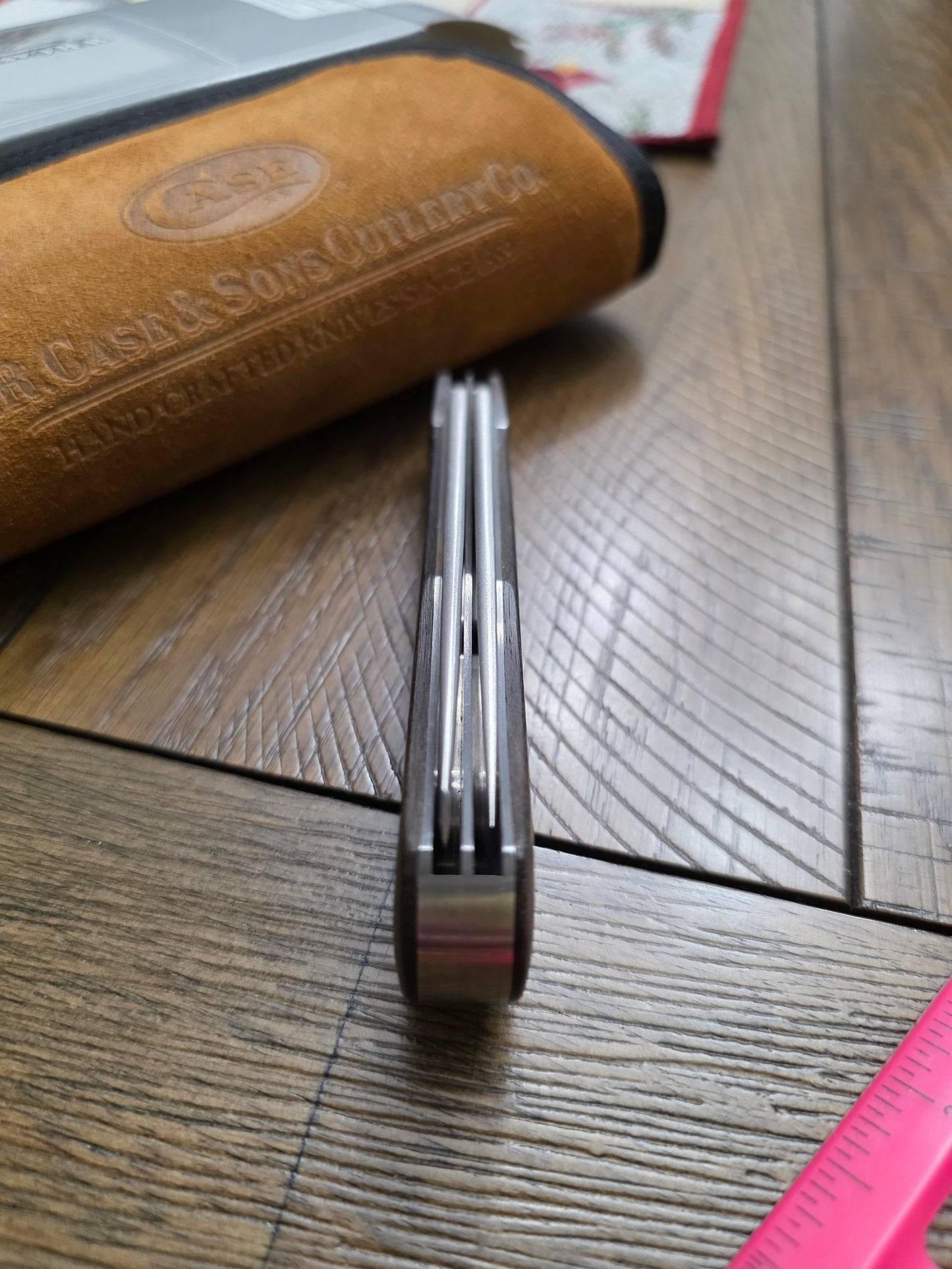 2019 Case XX Tony Bose Bullnose Trapper Knife Ebony Wood 10366 154CM