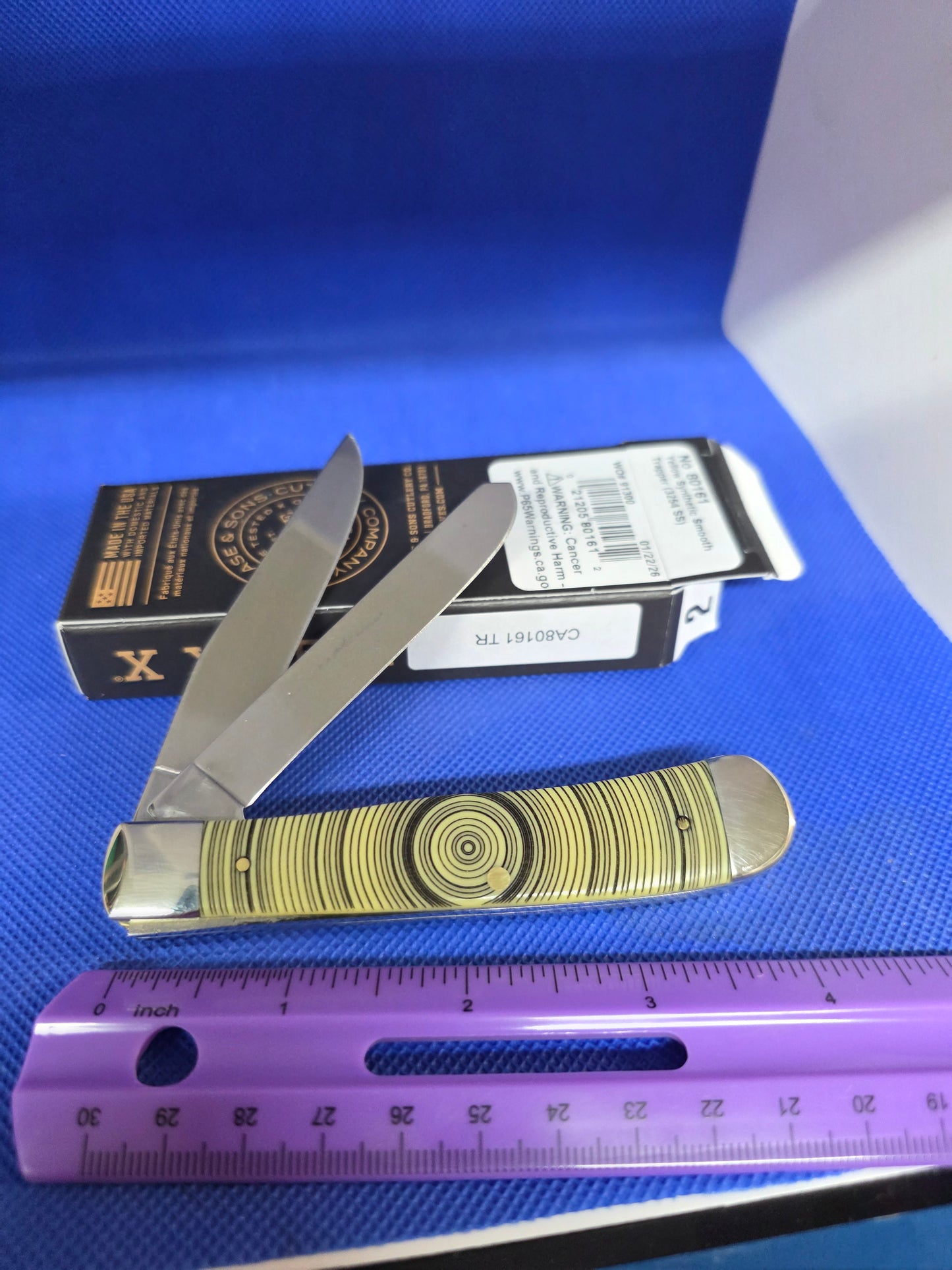 2025 Case XX Yellow Trapper Tree Ring 80161 TR SFO