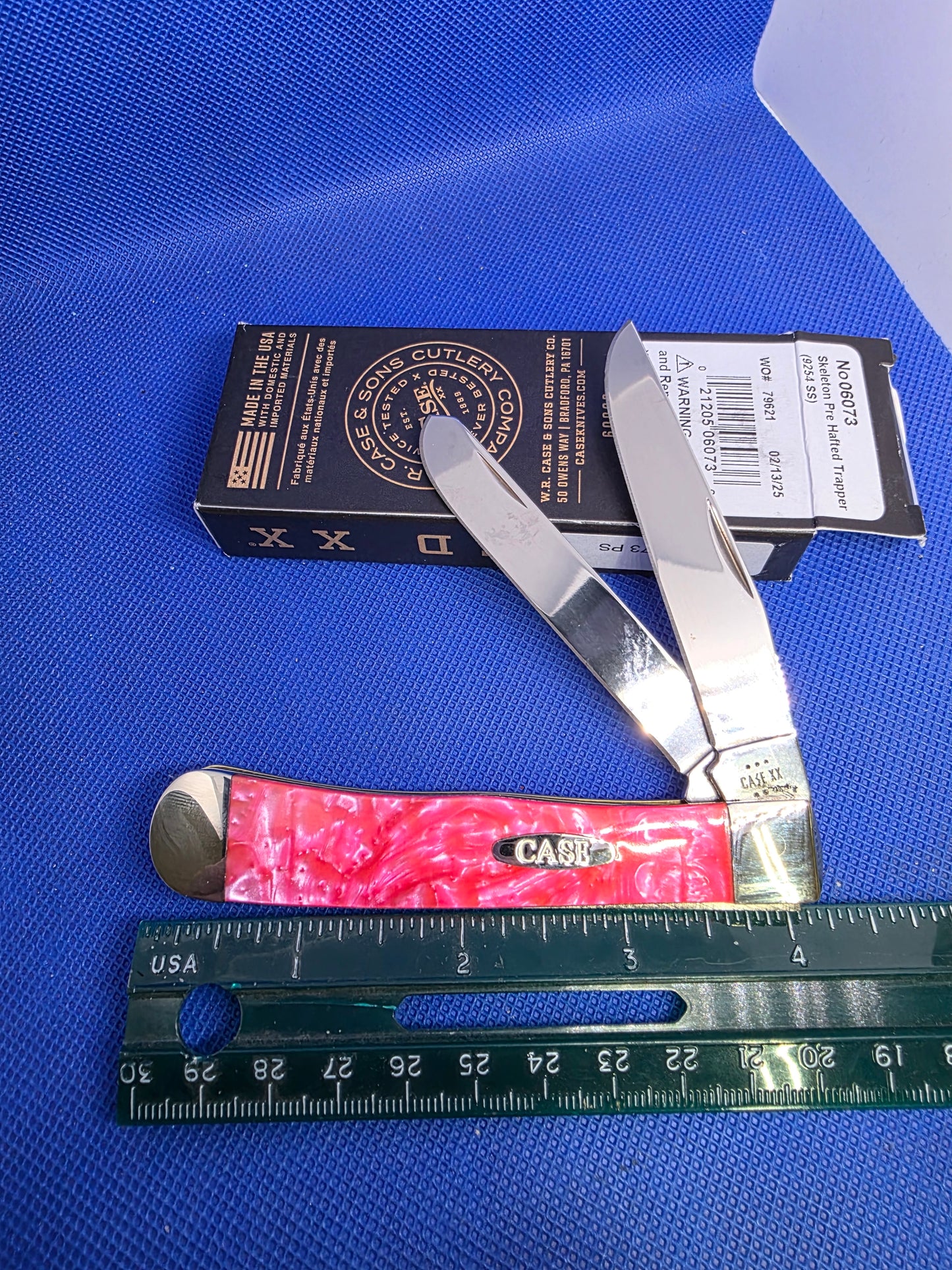 Case XX Corelon Trapper with Pink Salmon Handles - 6073-PS