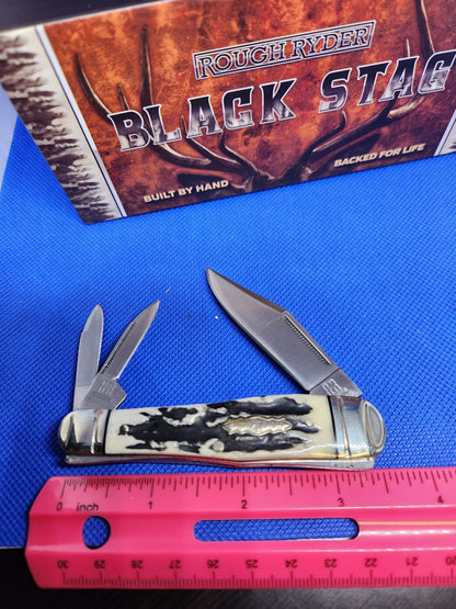 Rough Ryder Black Stag Whittler RR2574