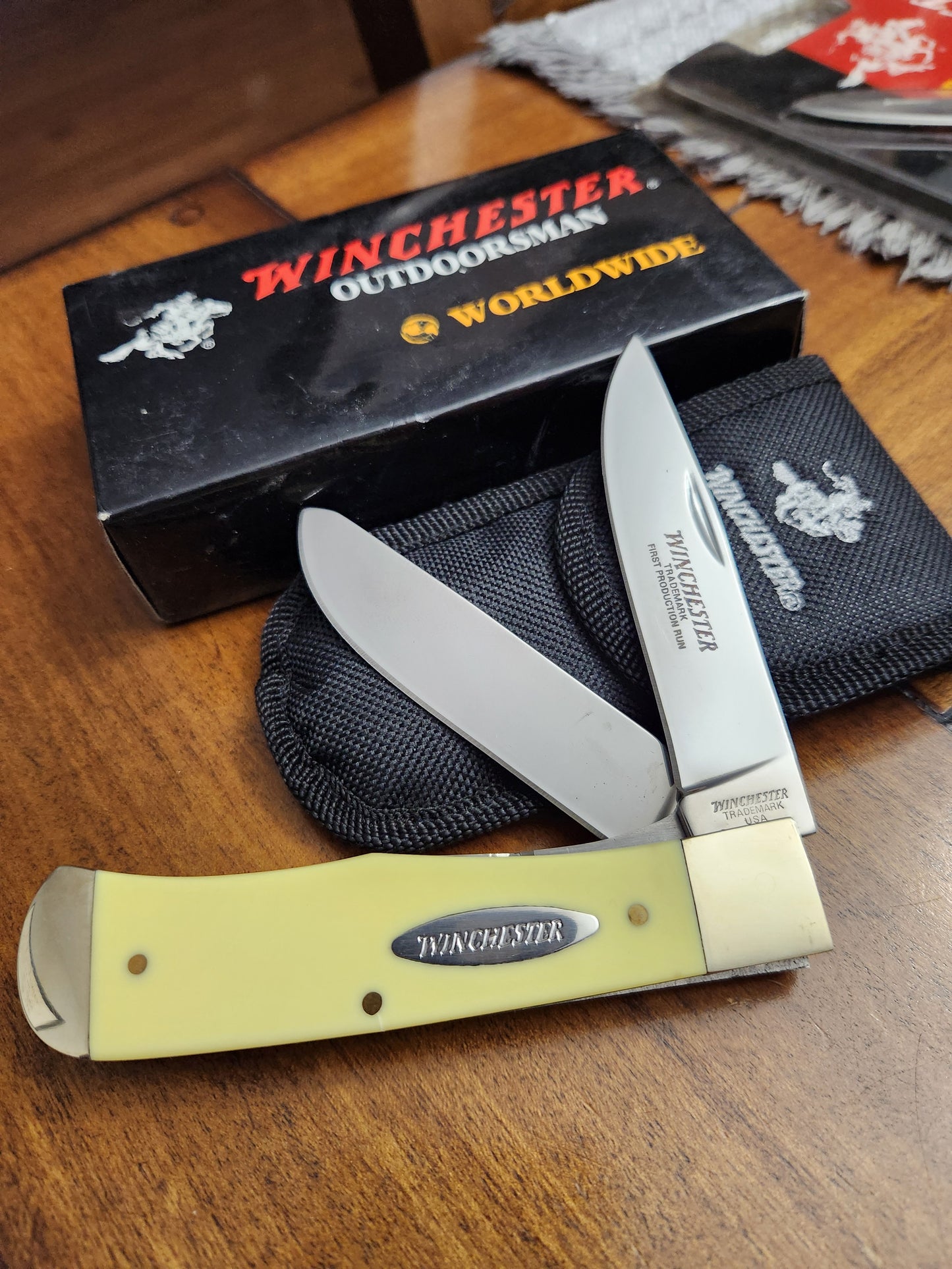 Winchester Outdoorsman 4.5" Buckstag Linerlock NEW