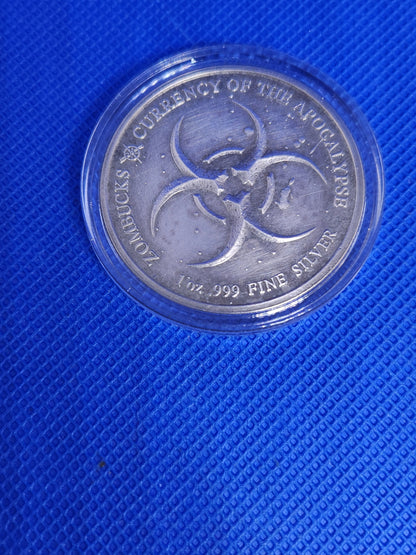 2019 Zombucks Fifty • Dying • Eagle 1 oz. .999 Fine Silver