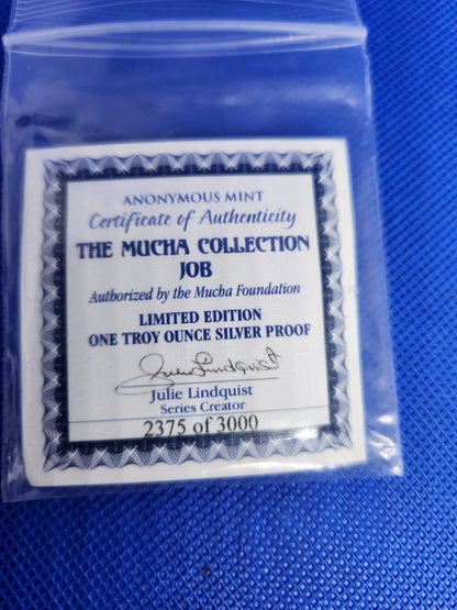 The Mucha Collection - Job - Alphonse Mucha 1oz. .999 Fine Silver