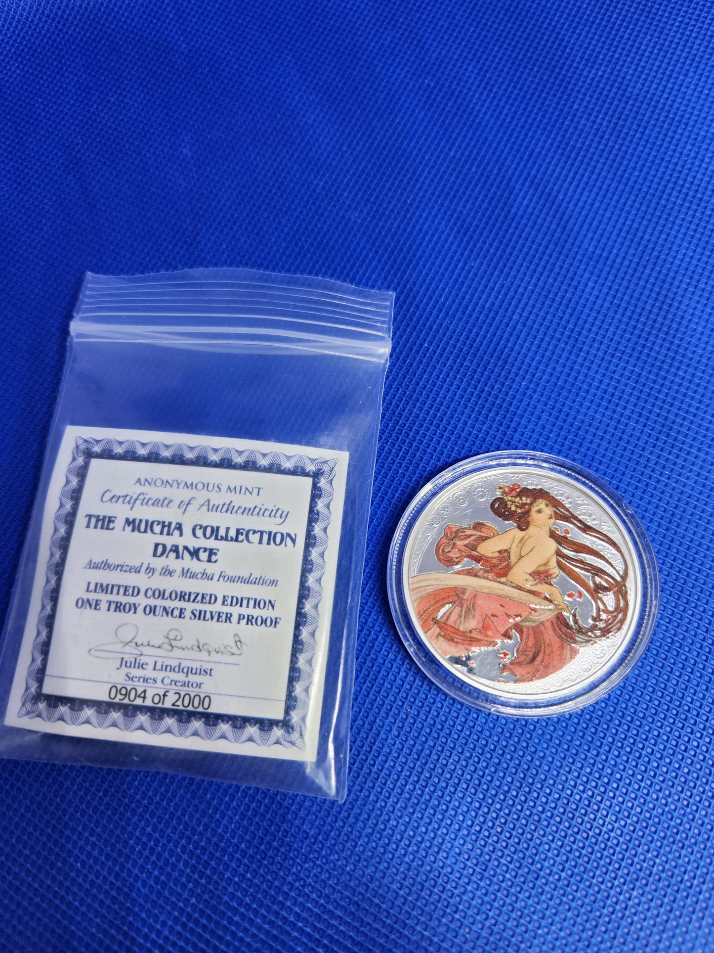 The Mucha Collection - Dance - 1oz. .999 Fine Silver