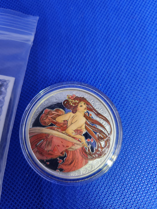 The Mucha Collection - Dance - 1oz. .999 Fine Silver