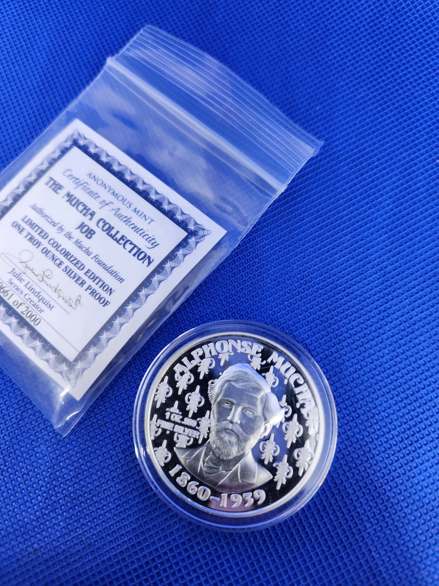 The Mucha Collection - JOB - 1oz. .999 Fine Silver