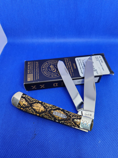 Case XX - Antique Bone Trapper 6254 - Snake Skin - CA10743 SS