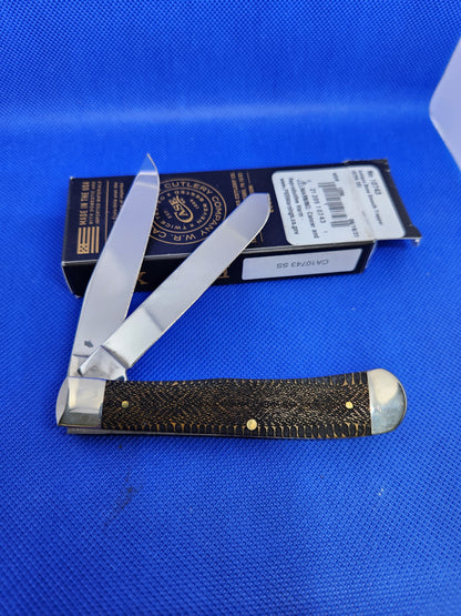 Case XX - Antique Bone Trapper 6254 - Snake Skin - CA10743 SS