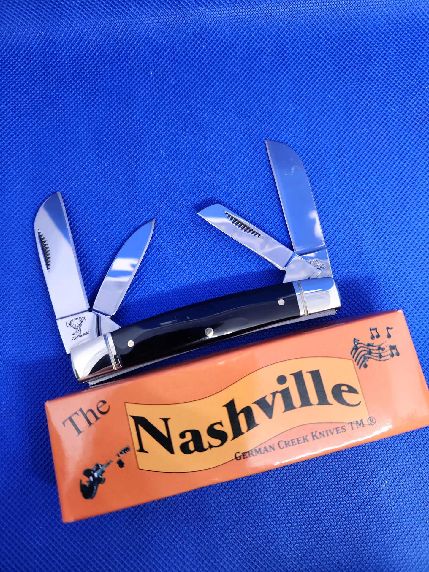 The Nashville - 4 Blade Congress - Black Synthetic Handle - EM2567011BK