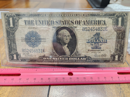 1923 $1 Large One Dollar Silver Certificate series 1923