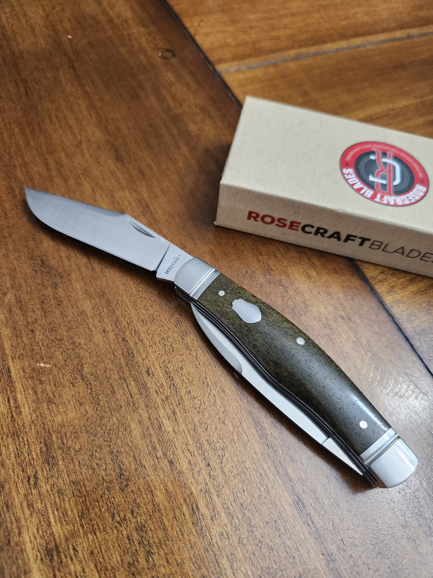 RoseCraft Blades Mosquito Lake Moose RCT016 OLIVE GREEN BONE