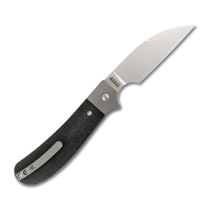 RoseCraft River Button Lock Black Micarta RCMT005-BK