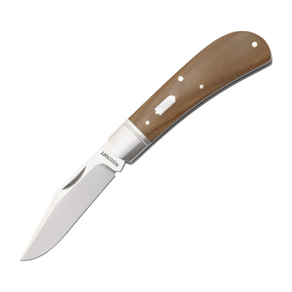 RoseCraft Hatchie River Jack - Brown Micarta RCT033LBM