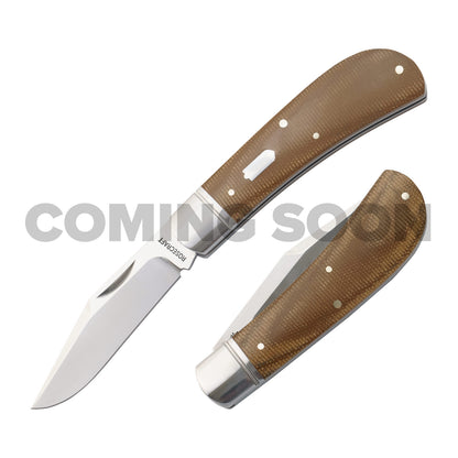 RoseCraft Hatchie River Jack - Brown Micarta RCT033LBM