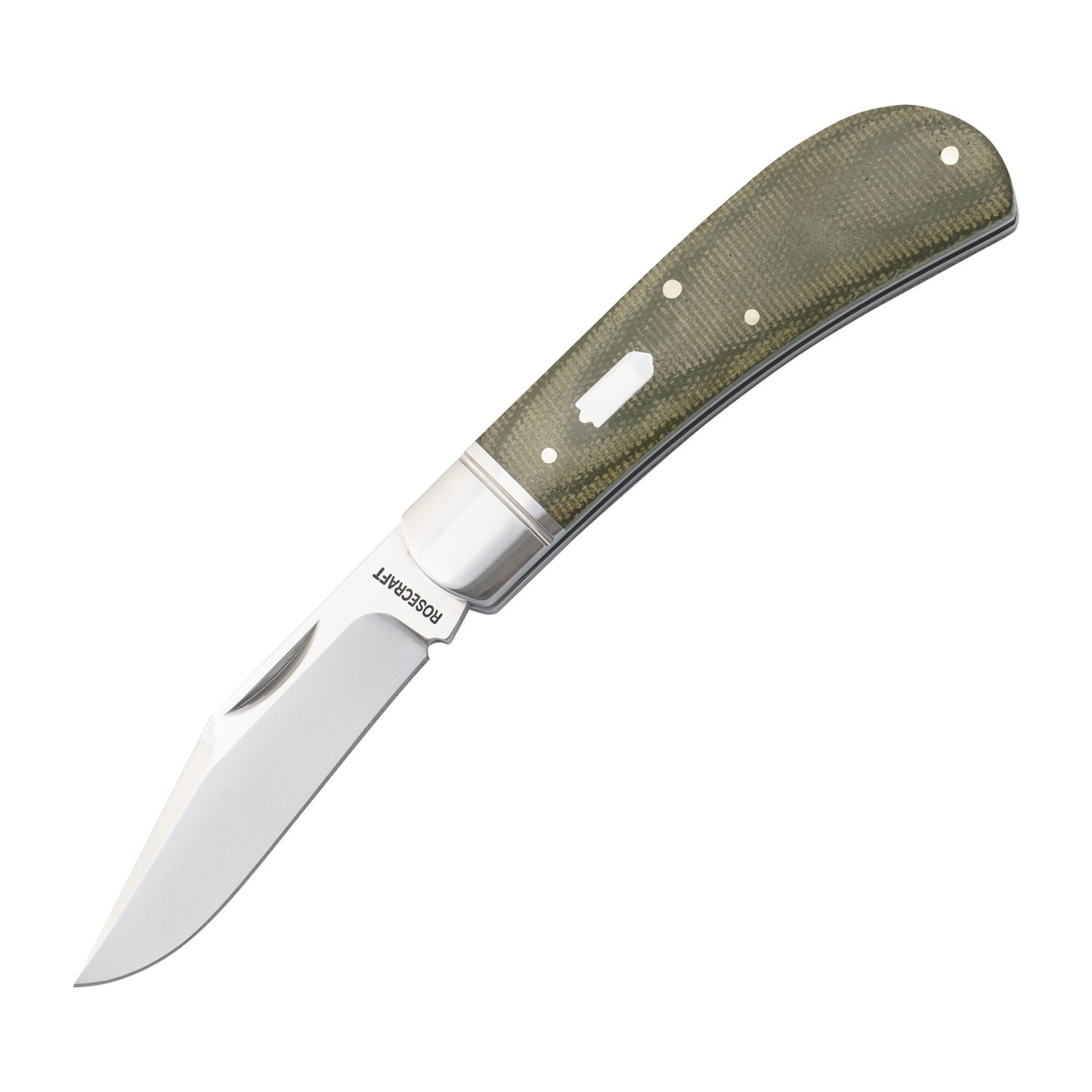RoseCraft Hatchie River Jack - Light Green Micarta - RCT033-LGM