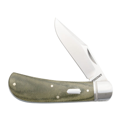 RoseCraft Hatchie River Jack - Light Green Micarta - RCT033-LGM