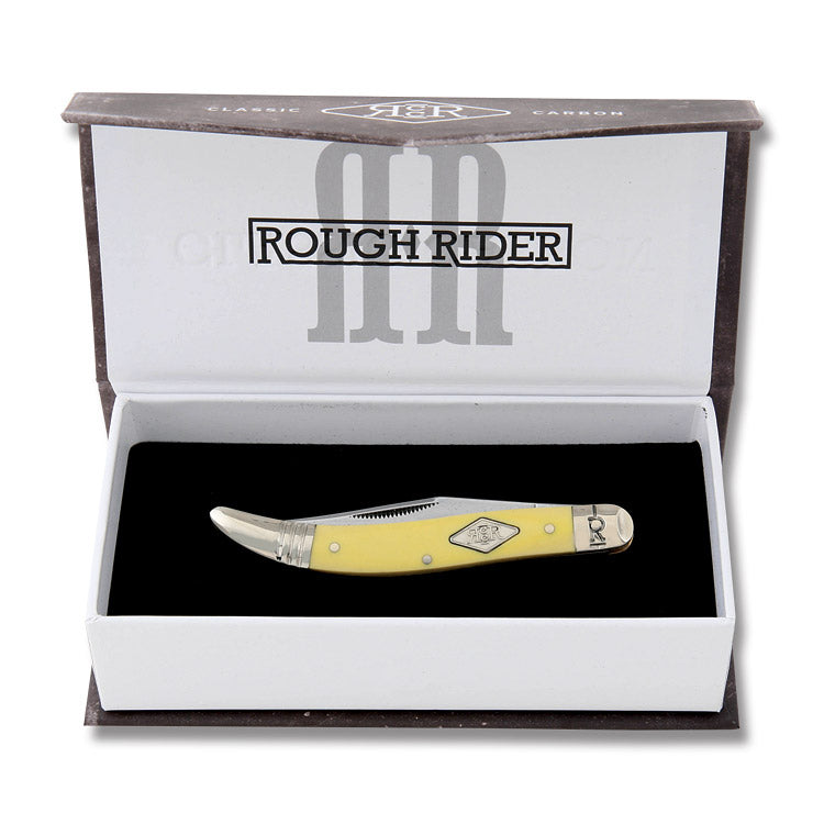 RR 1744 Rough Ryder Classic Carbon Medium Toothpick Yellow Synthetic