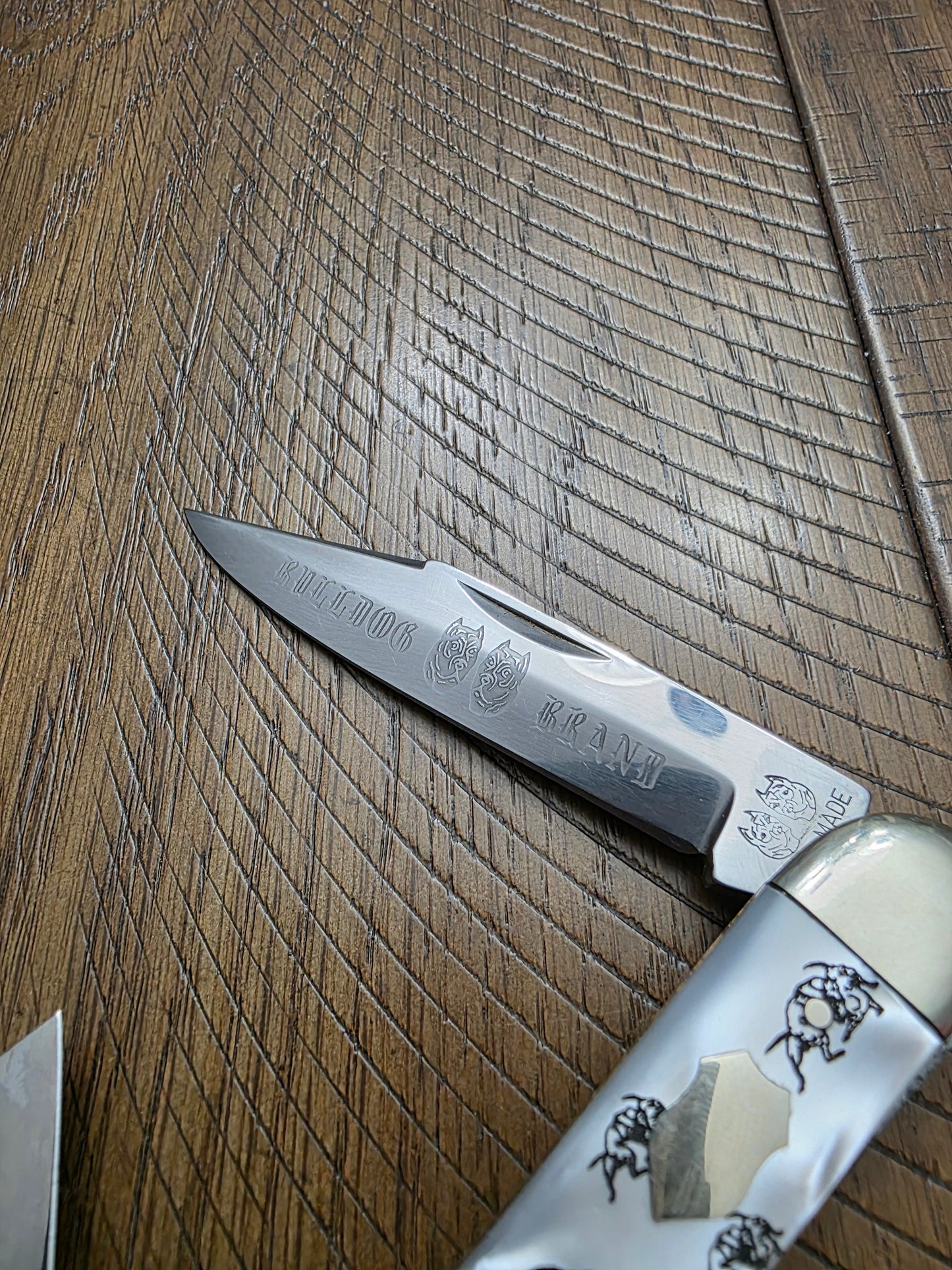 Bulldog Brand Faux Pearl Big Whittler Solingen Made