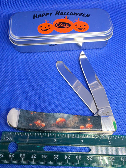 2025 Case XX 10642 Halloween Trapper Color infused Handles 4254 Happy Halloween