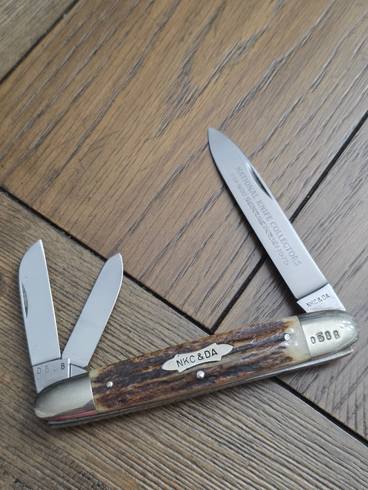 1975 NKC&DA Kissing Krane Cigar Whittler Stag Handle German 1 of 1200