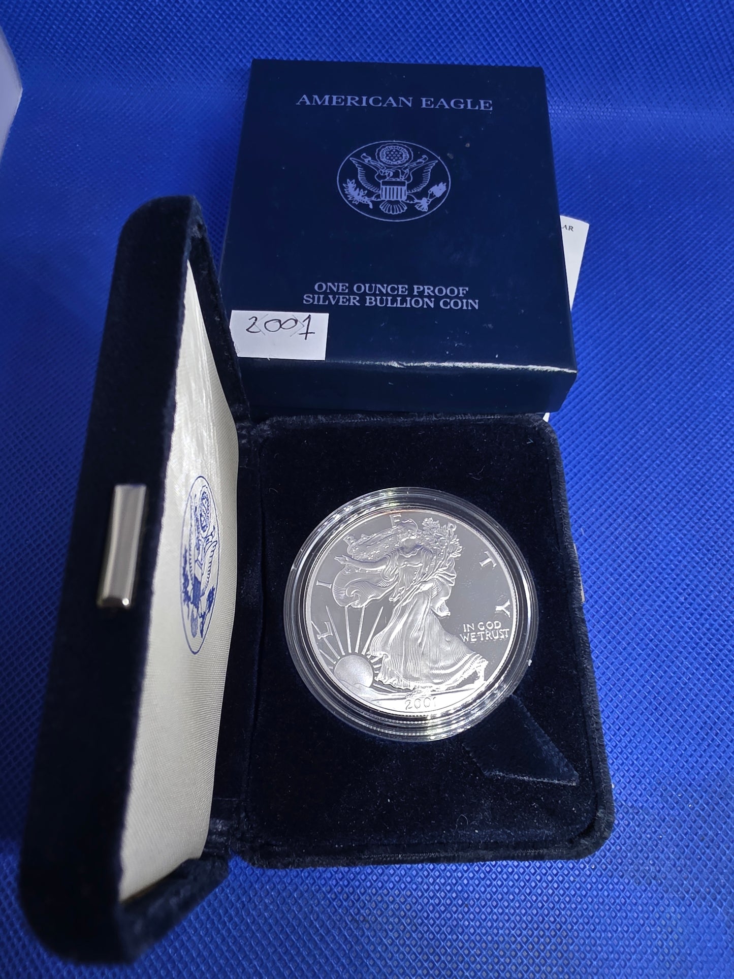 2001 SAE Proof Silver American Eagle $1 New in Box